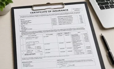 Certificate of Insurance